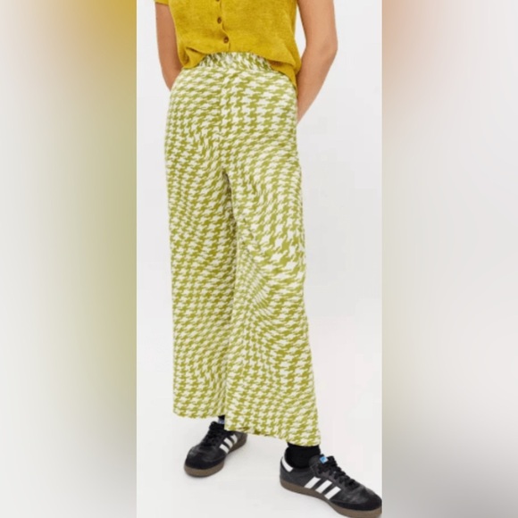 Urban Outfitters Pants - Urban Outfitters Green Palazzo Pants Womens Medium High Rise‎ Boho Retro